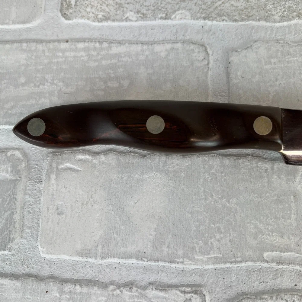Cutco 1022 Butcher Knife Brown Marbled Swirl Handle Stainless Steel 8